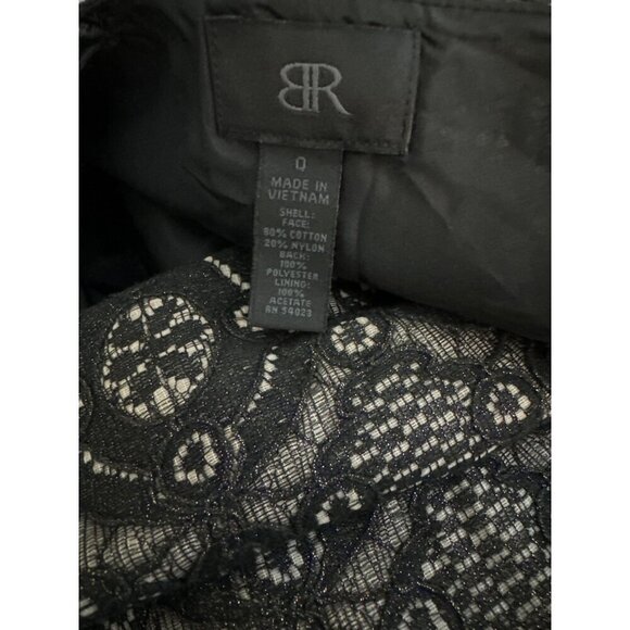 BR Black and Gold Monogram Tulip Dress Size 0 - Picture 4 of 4